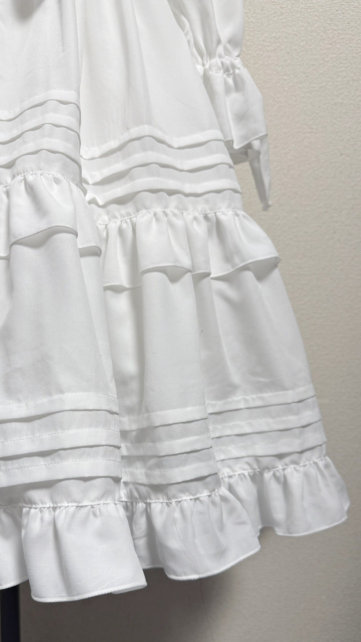 【Physical Drop】フィジカルドロップ　スクエアカラーワンピース【白・2サイズ】