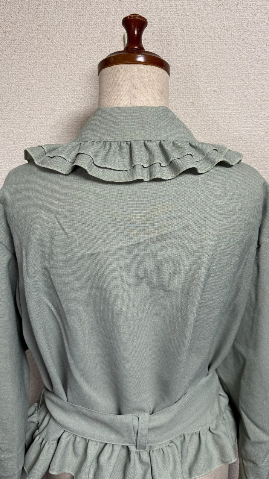 [Physical Drop] Physical Drop Heart Pocket Blouse Jacket [GlassGreen】