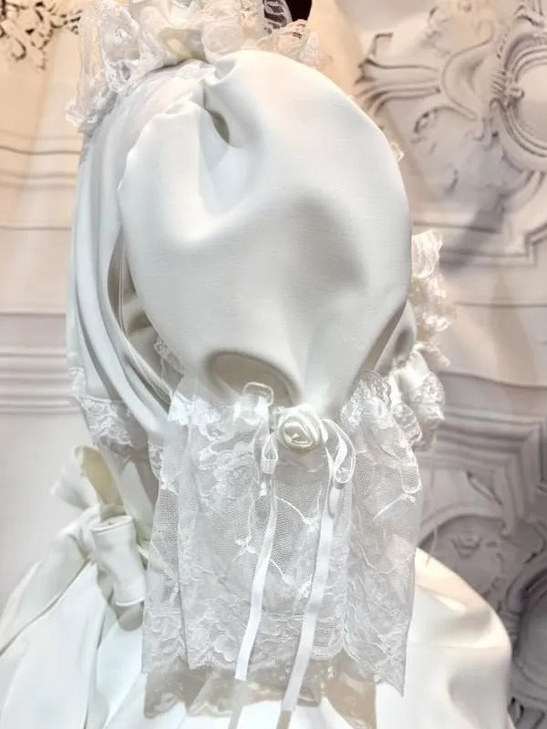 [Marmor] Marmorwechsel Total -Rackkleid+PALNIER mit Volumenspitzenrock: Pink X White Spitze