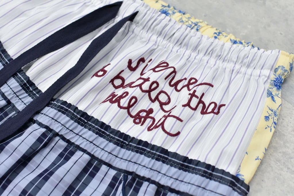 【New Rose】　Pajama Pants / Embroidery,Print