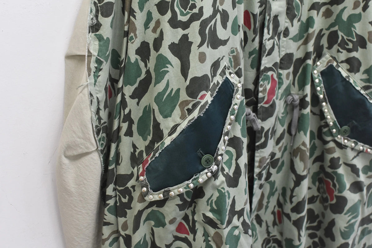 [新玫瑰色]★现已接受预订★40/- ROSE 迷彩 M65 COAT