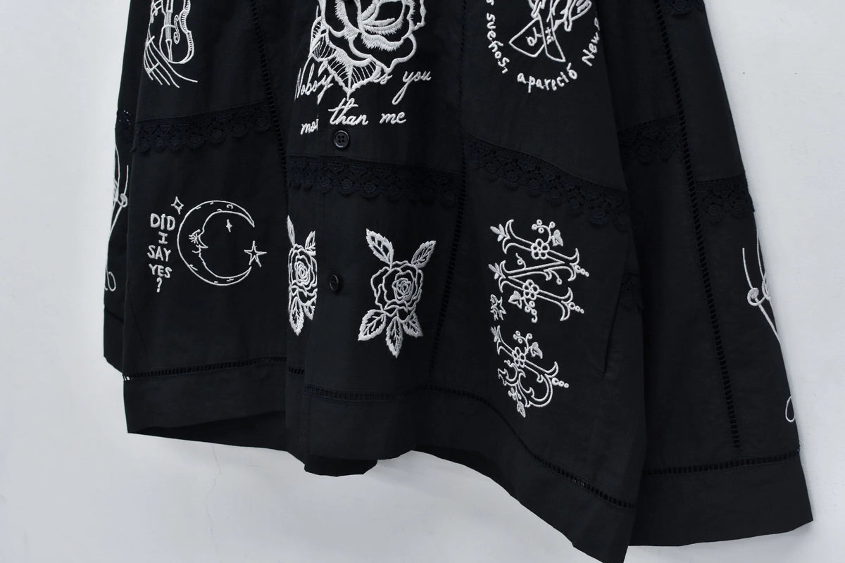 【New Rose】　【Restock】Ladder Race×Embroidery Jacket