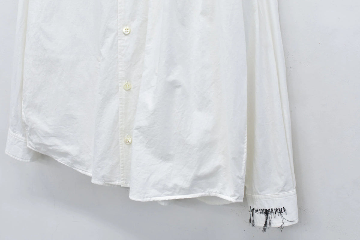 【New Rose】　Embroidery Wrinklework Long-sleeve Shirt
