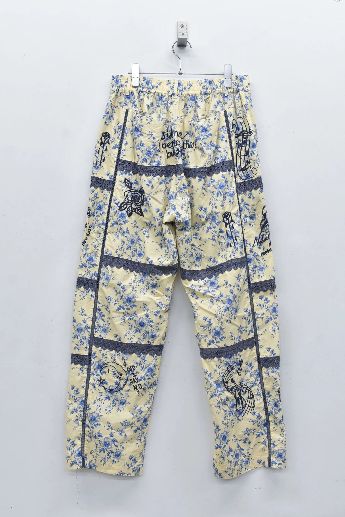 【New Rose】　Ladder Race×Embroidery Pants