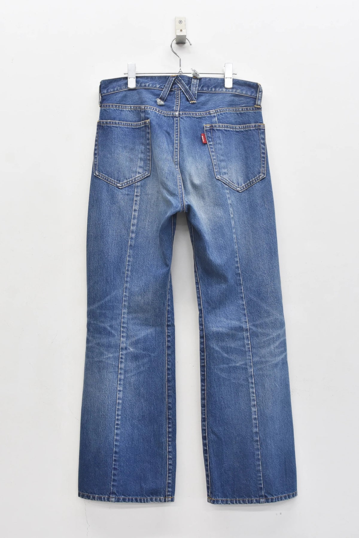 [New Rose]★Now accepting reservations★MIDDLE FIT FLARE PANTS (Distressed finish)