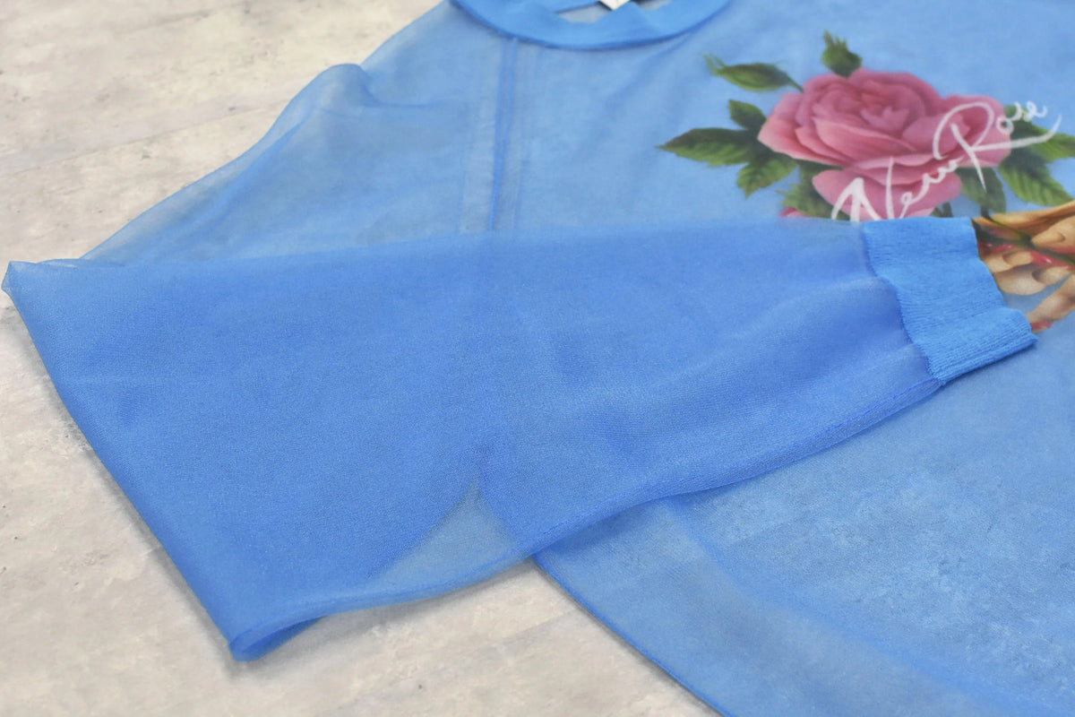 【New Rose】　Sheer Knit Pullover / Airbrush