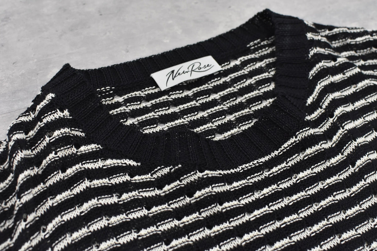 【New Rose】　Links Knitting Destroy Pullover