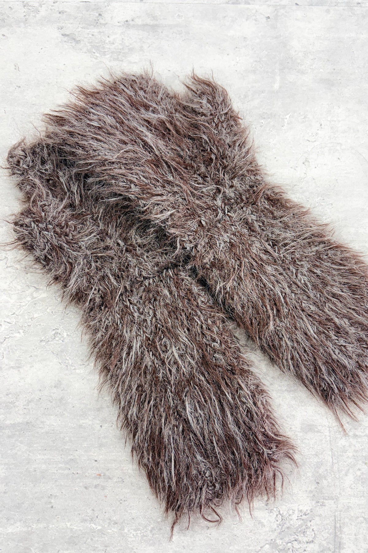 【New Rose】　SHAGGY KNIT FINGERLESS GLOVES