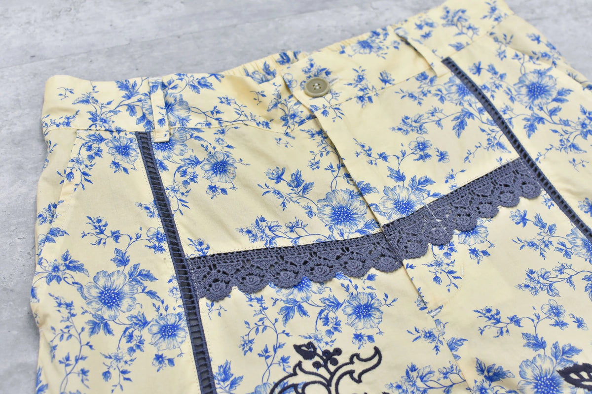 【New Rose】　Ladder Race×Embroidery Pants