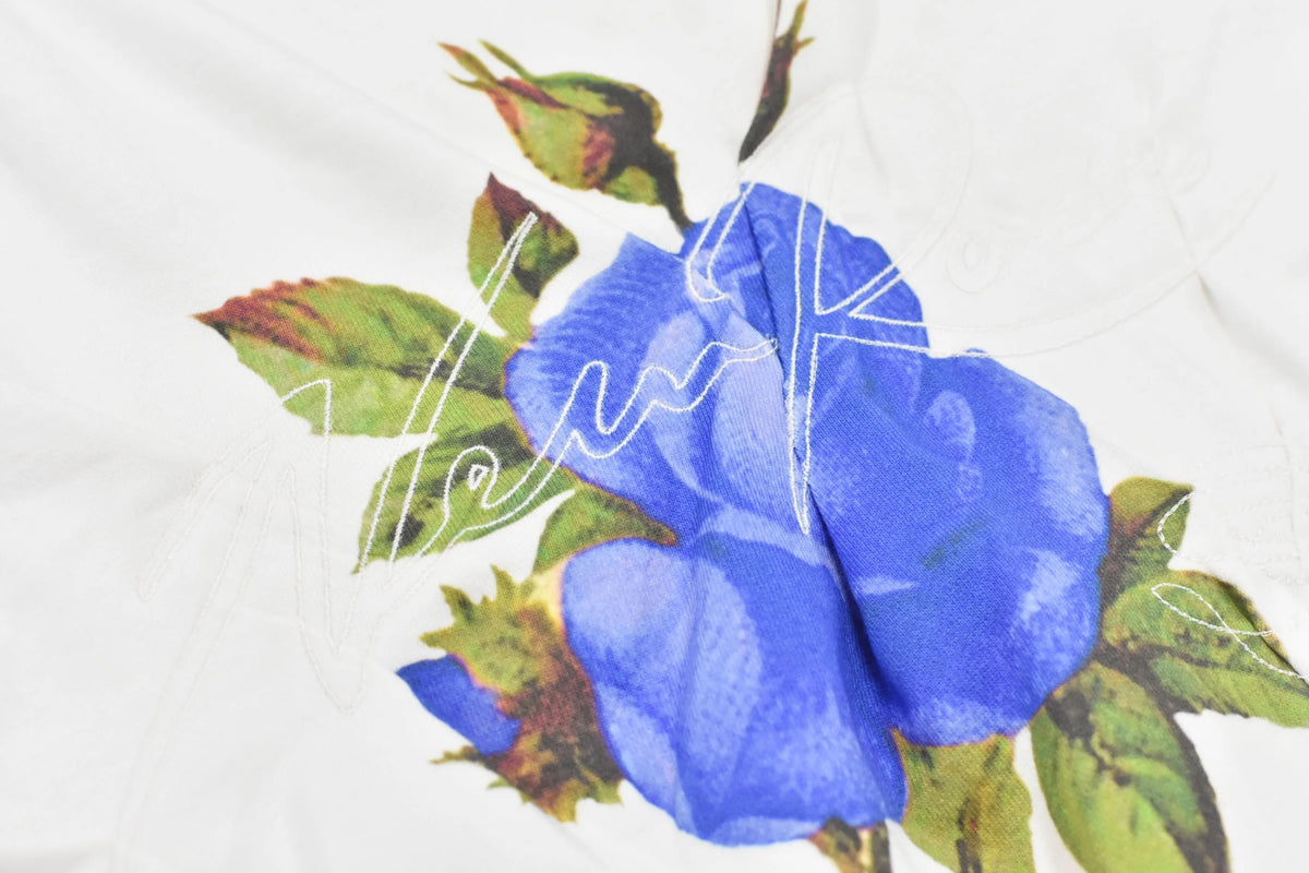 【New Rose】　Embroidery Wrinklework Sweatshirt / print