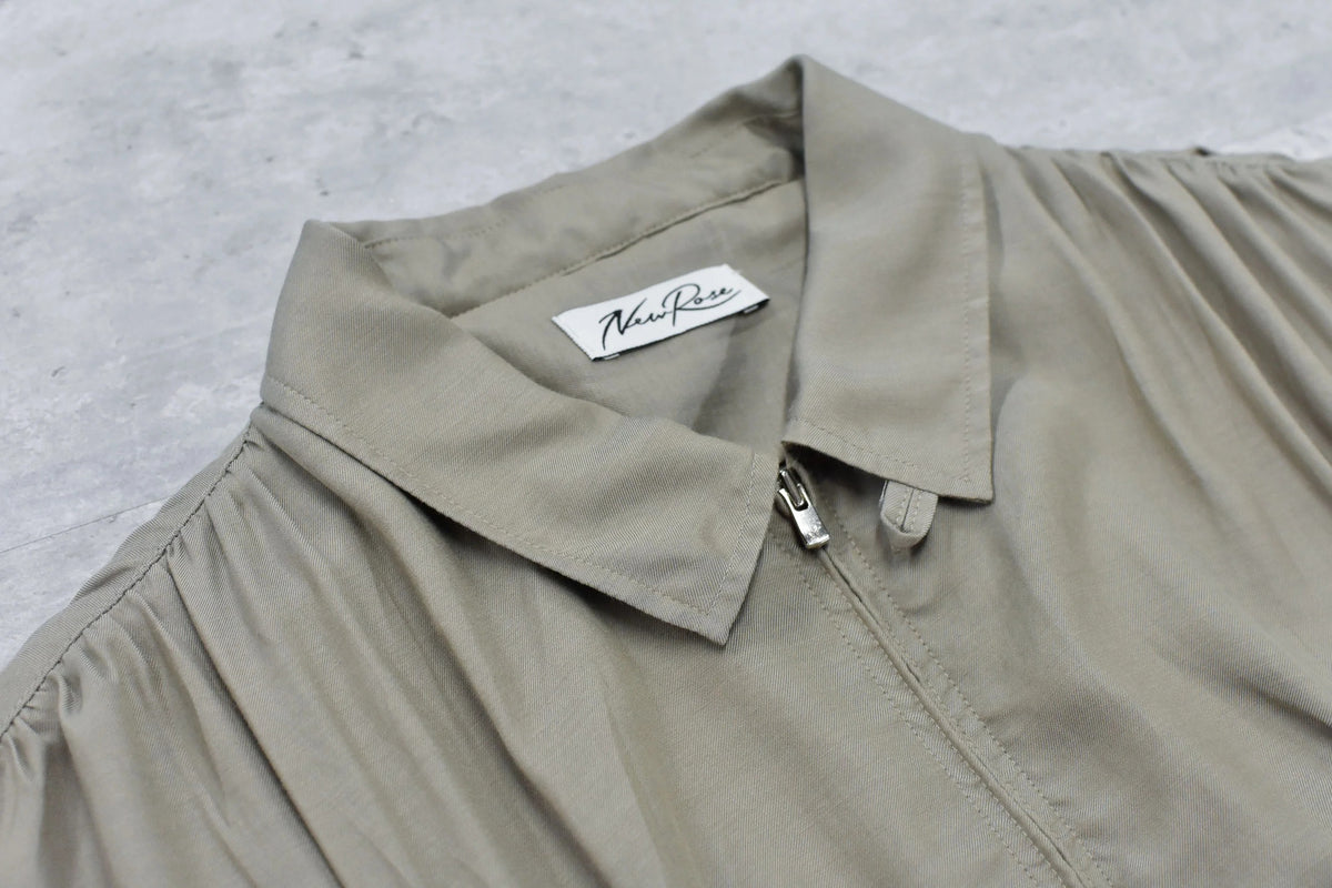 【New Rose】　Embroidery Wrinklework Blouson