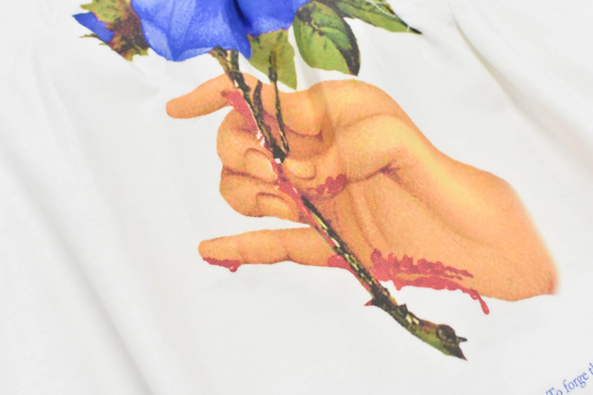 【New Rose】　Embroidery Wrinklework Sweatshirt / print