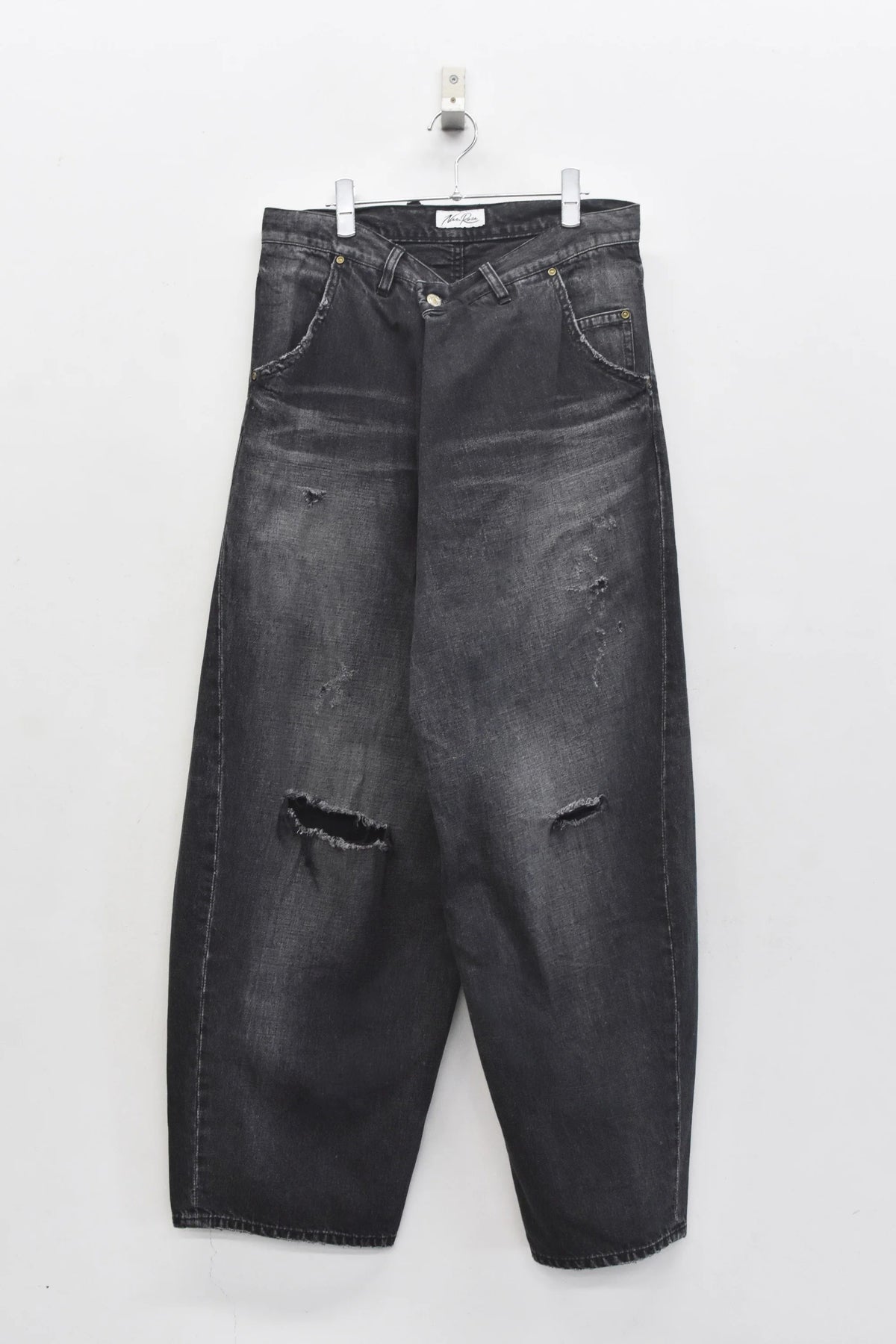 [New Rose]★Now accepting reservations★FOLD THE WAIST PANTS (Distressed finish)