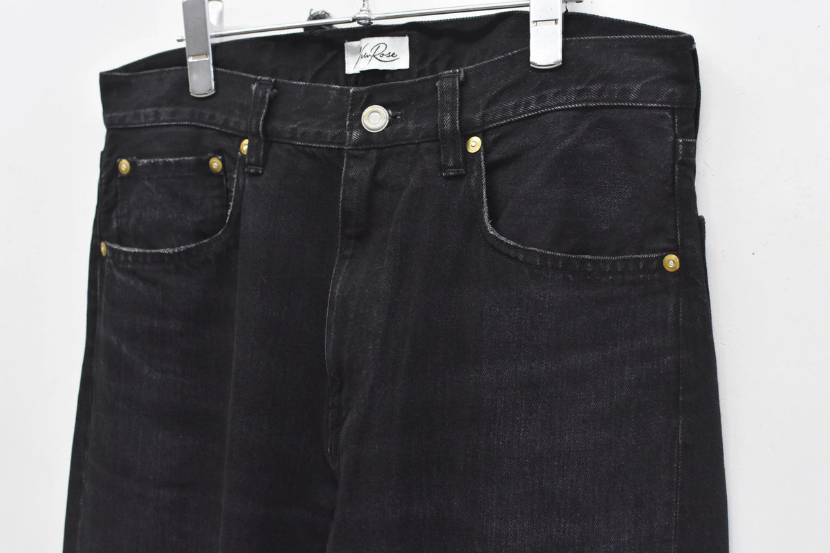 [New Rose]★Now accepting reservations★MIDDLE FIT FLARE PANTS (Distressed finish)