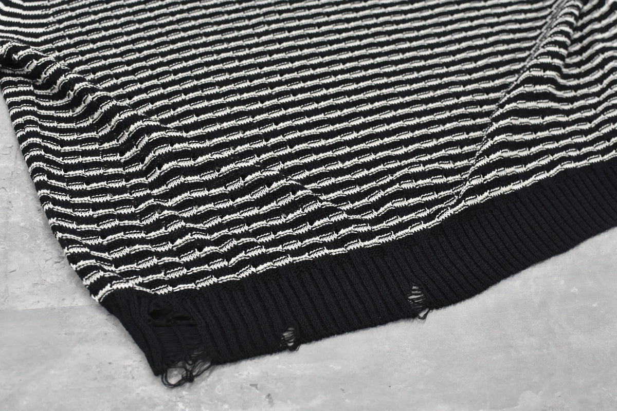 【New Rose】　Links Knitting Destroy Pullover