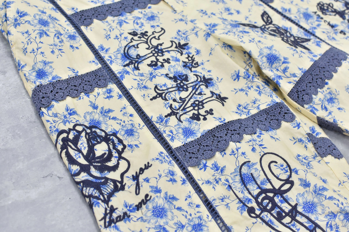 【New Rose】　Ladder Race×Embroidery Pants