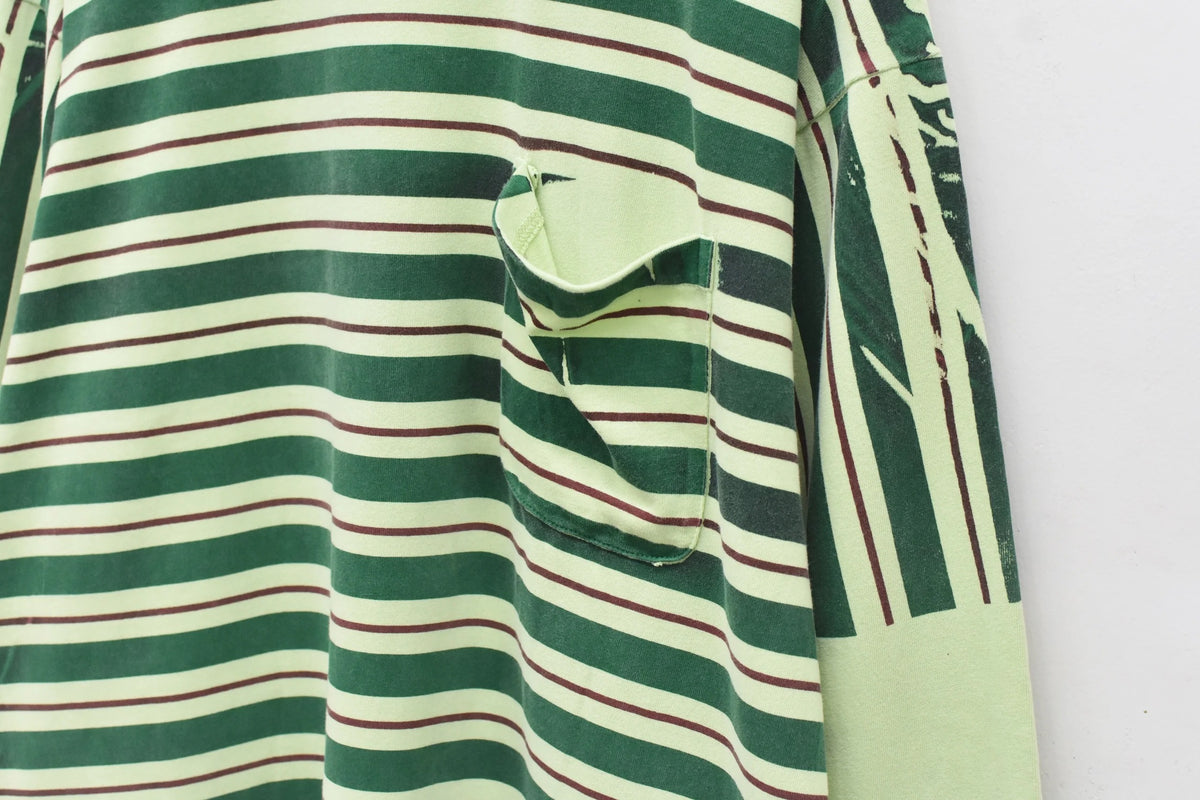 【New Rose】　★ご予約受付中★　DIAGONAL STRIPE PRINT L/S Tee