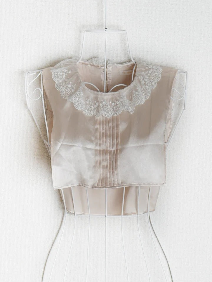 [Victorian maiden] Victorian Maiden Premiere Satin Yoke Color Cream/Black