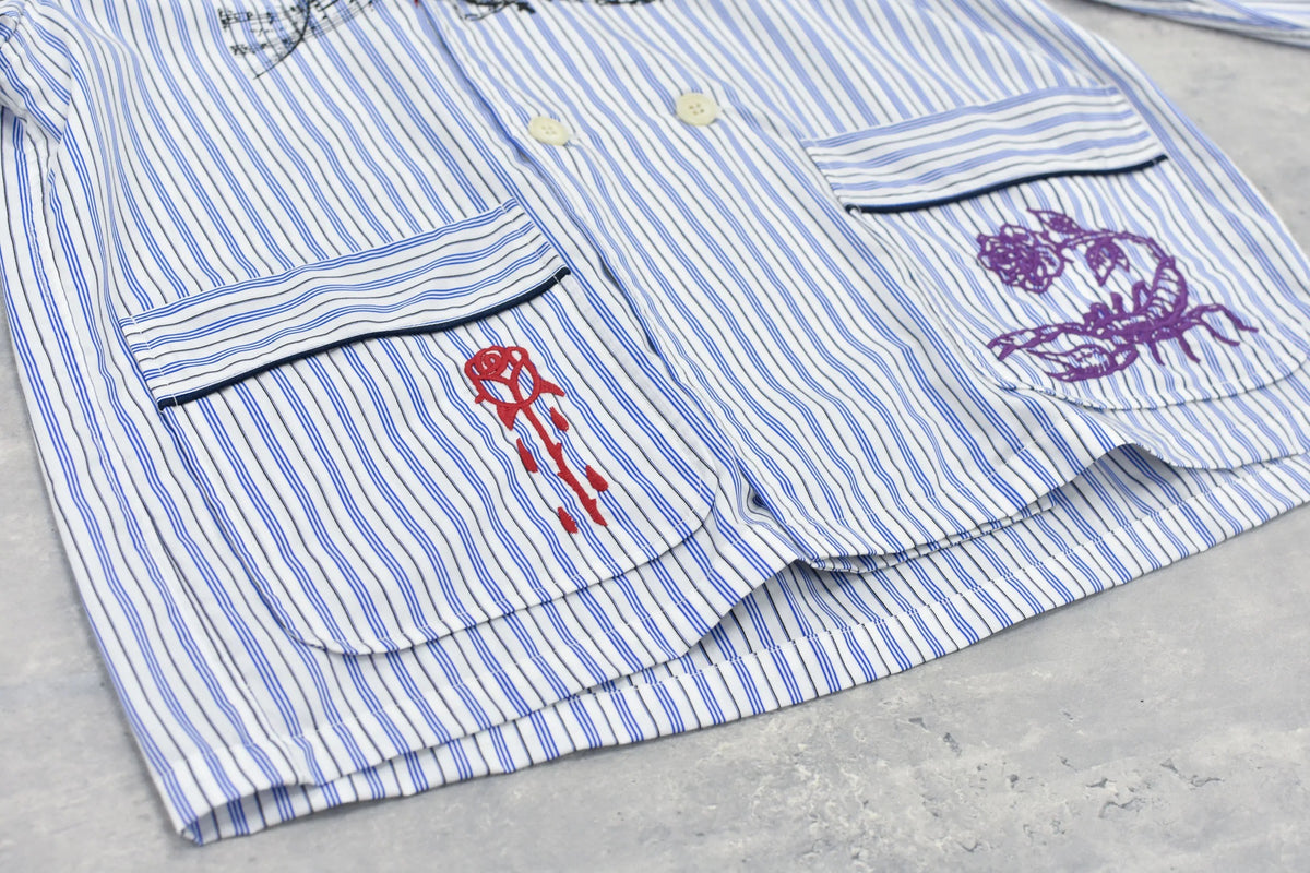 【New Rose】　Pajama Jacket / Embroidery,Print