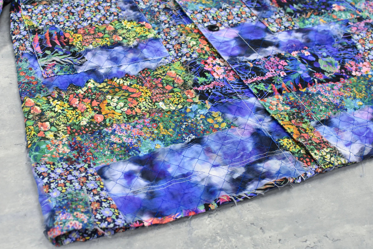【New Rose】　Patchwork Quilt Raglan Sleeve Coat