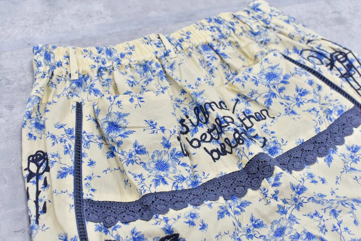 【New Rose】　Ladder Race×Embroidery Pants