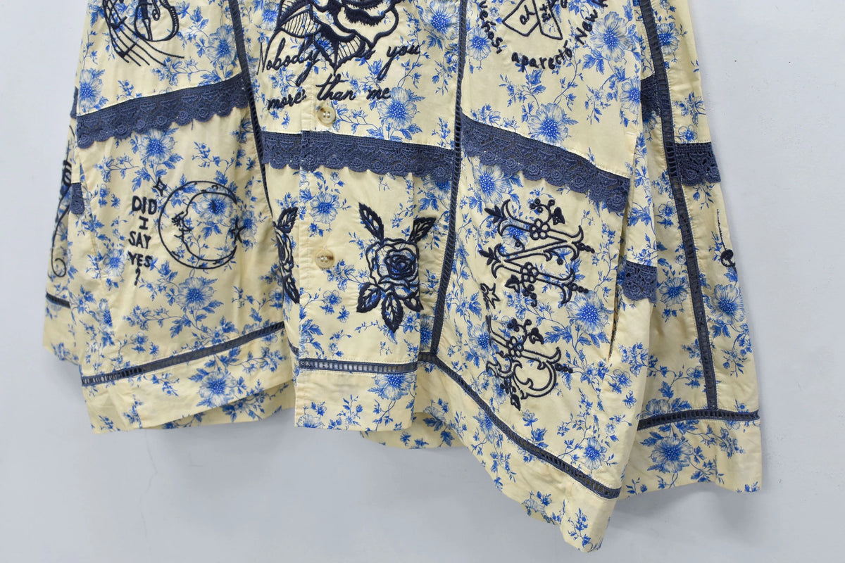 【New Rose】　【Restock】Ladder Race×Embroidery Jacket