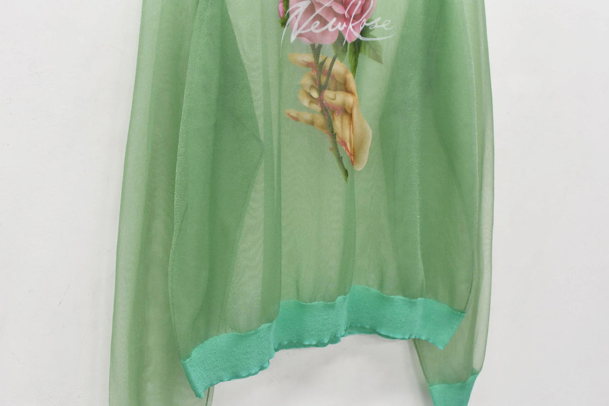【New Rose】　Sheer Knit Pullover / Airbrush