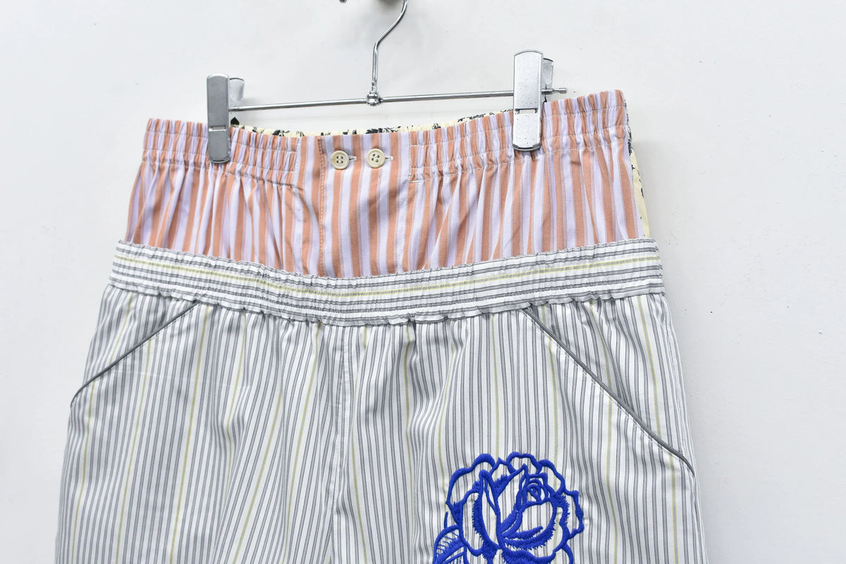 【New Rose】　Pajama Shorts / Embroidery