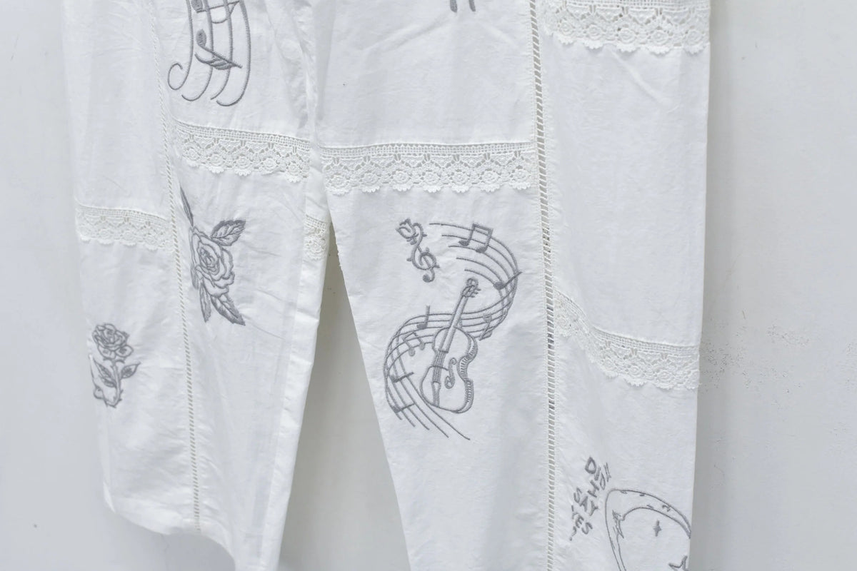 【New Rose】　Ladder Race×Embroidery Pants