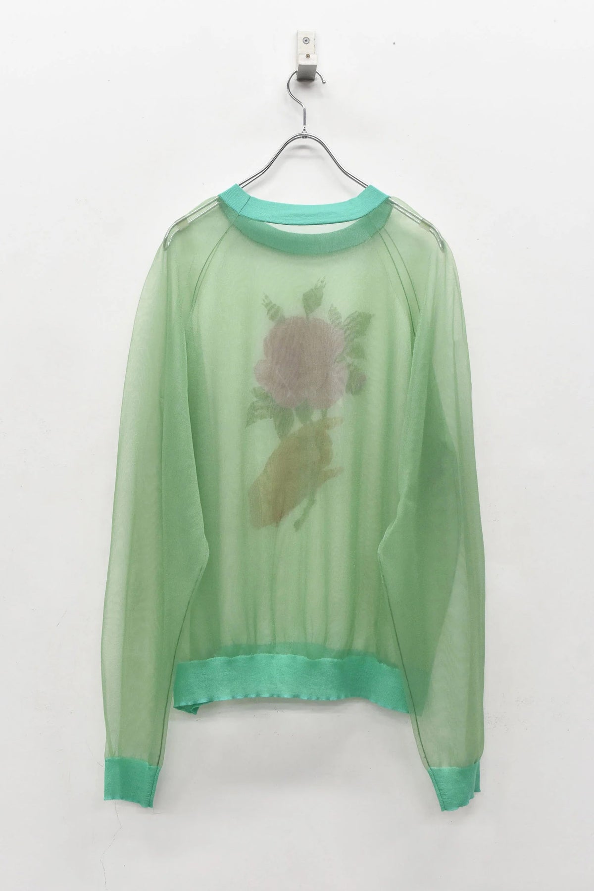 【New Rose】　Sheer Knit Pullover / Airbrush