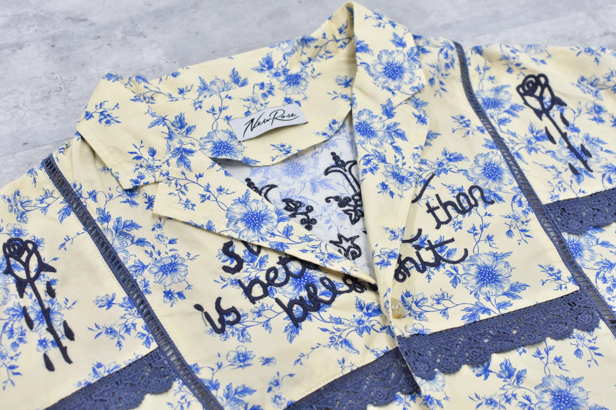 【New Rose】　【Restock】Ladder Race×Embroidery Jacket
