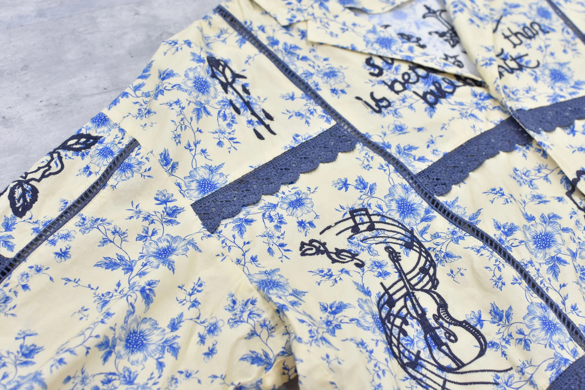【New Rose】　【Restock】Ladder Race×Embroidery Jacket