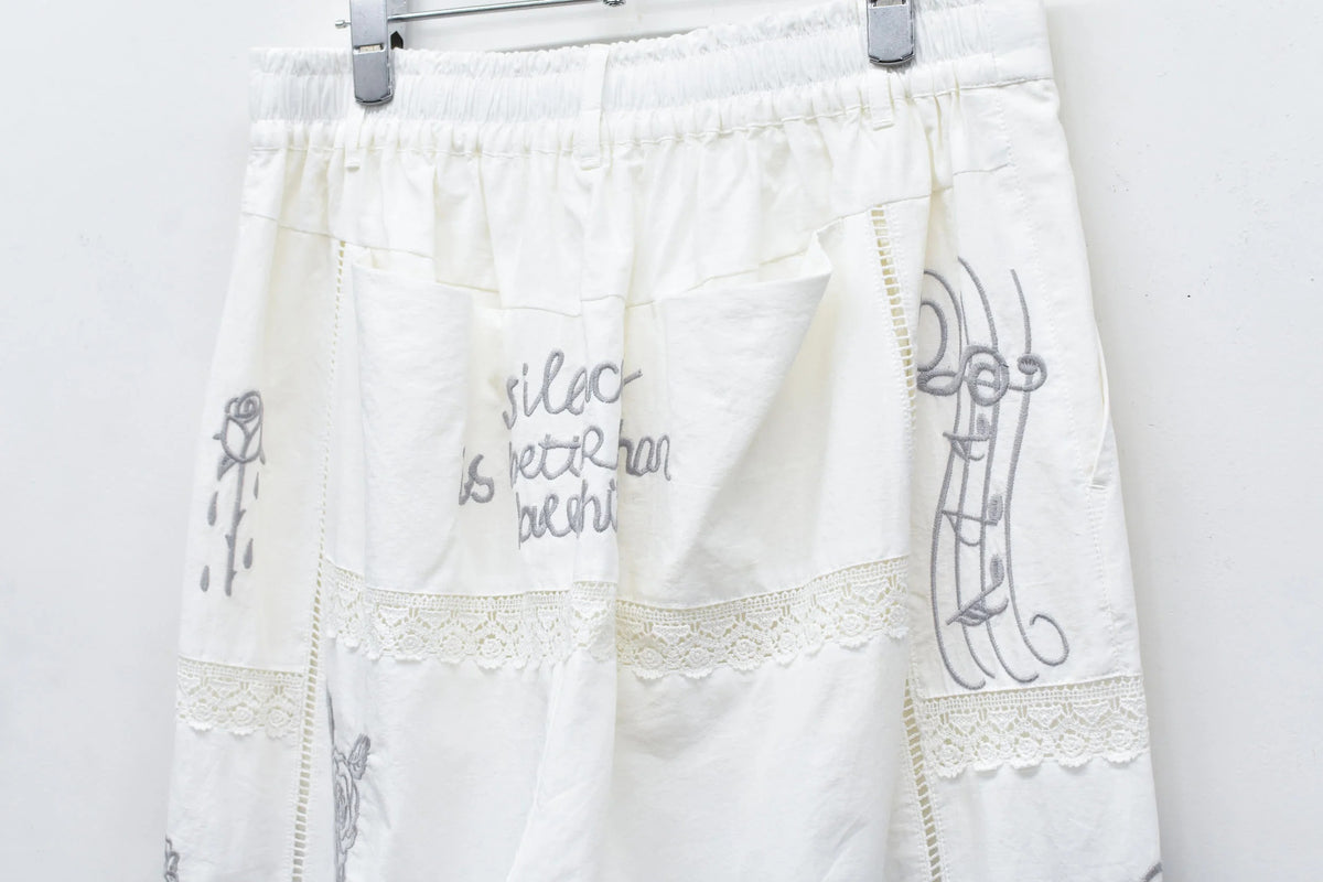 【New Rose】　Ladder Race×Embroidery Pants