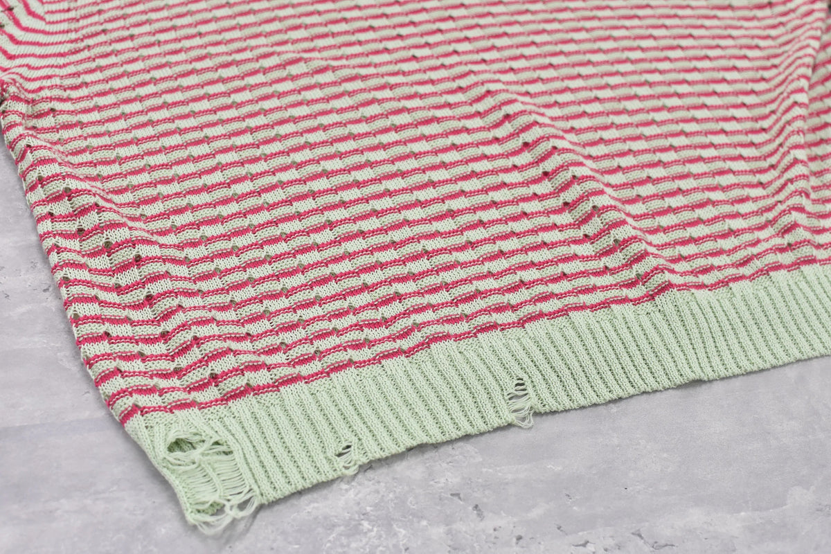【New Rose】　Links Knitting Destroy Pullover