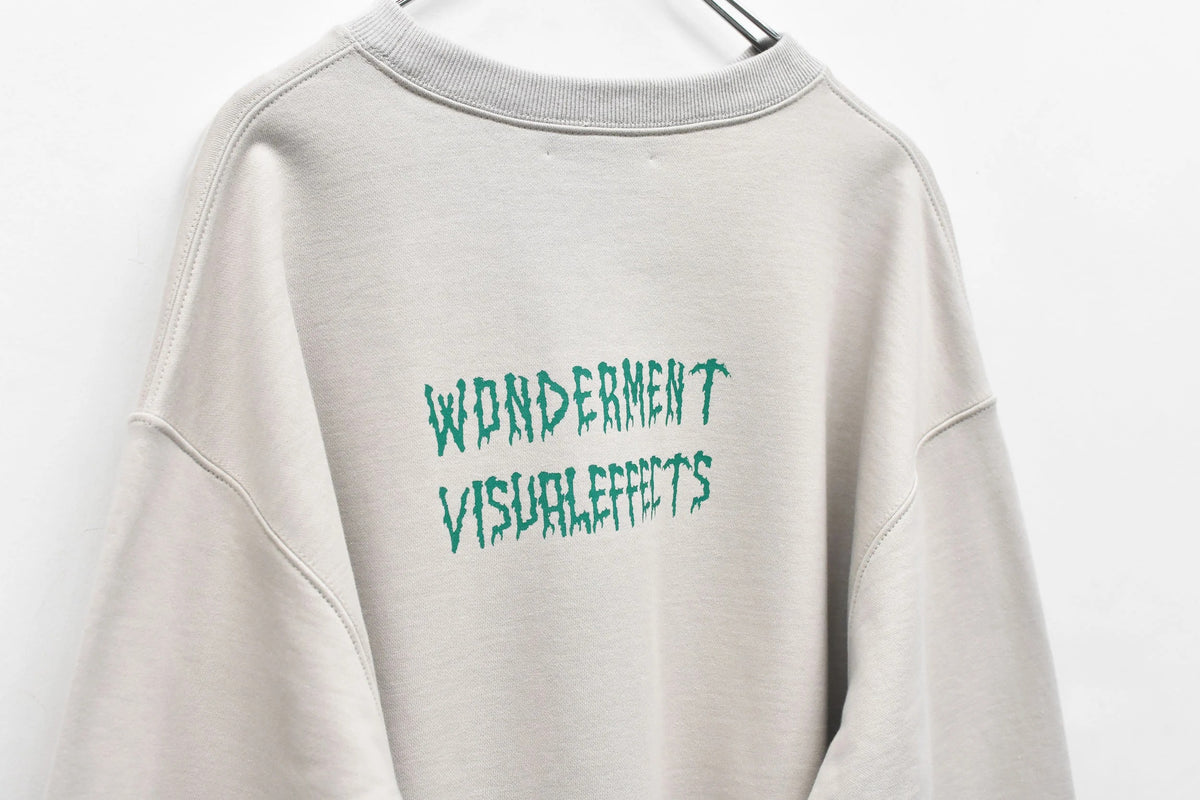 【New Rose】　Embroidery Wrinklework Sweatshirt / print