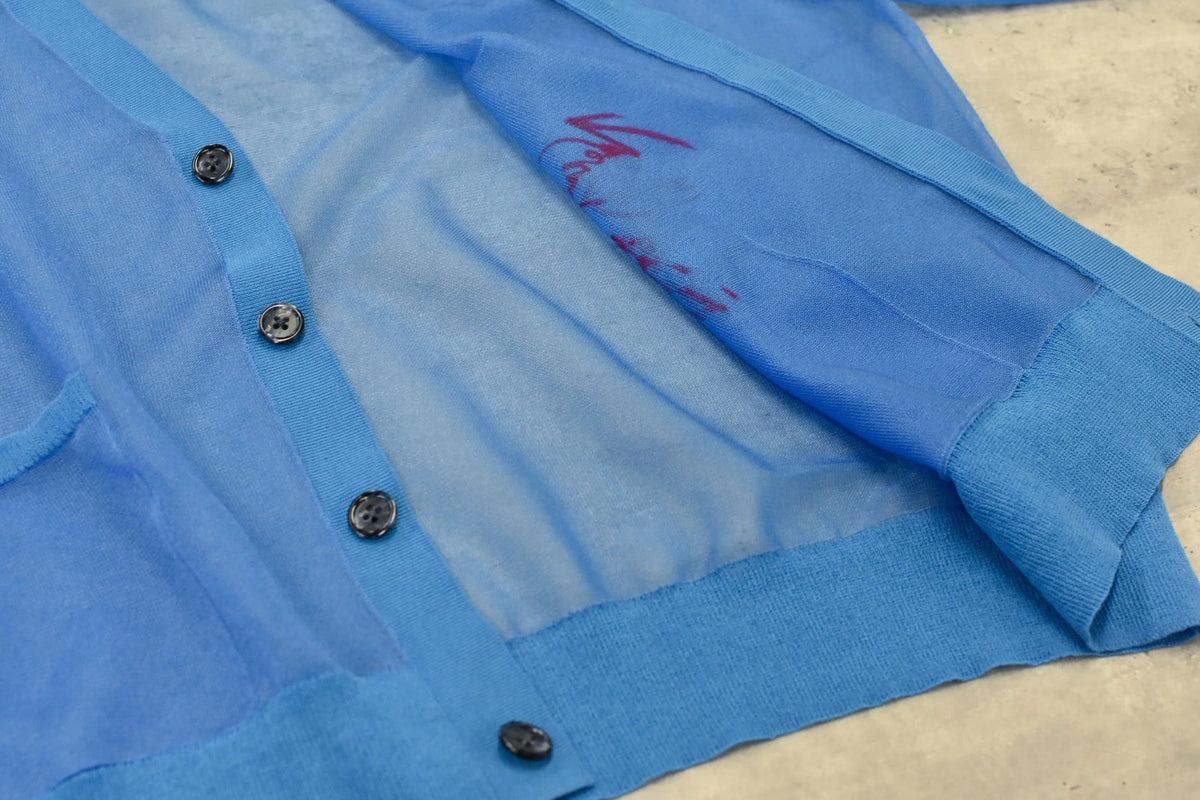 【New Rose】　Sheer Knit Cardigan / Airbrush
