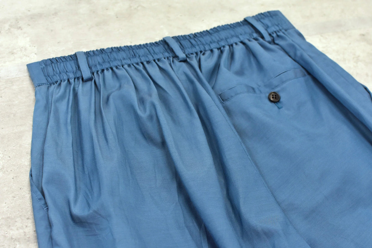 【New Rose】　Embroidery Wrinklework Tuck Pants