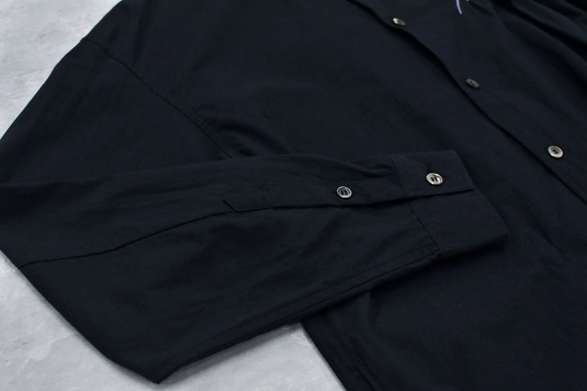【New Rose】　Embroidery Wrinklework Long-sleeve Shirt