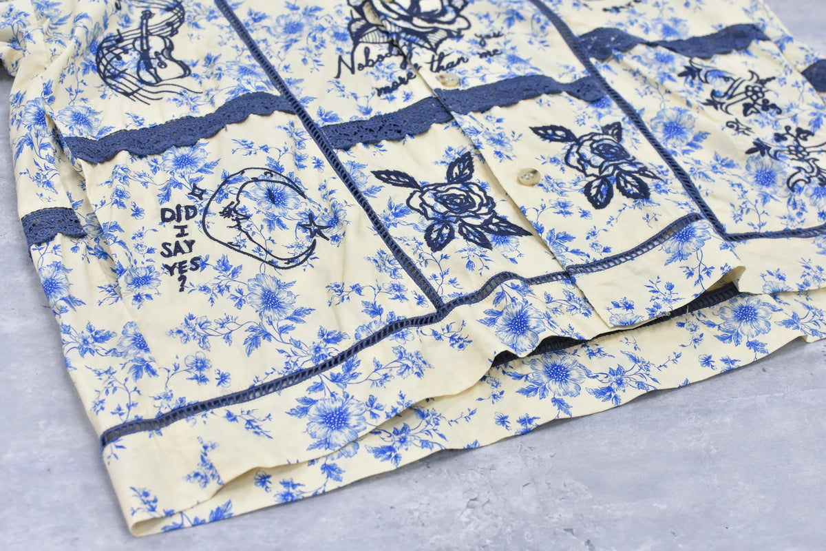 【New Rose】　【Restock】Ladder Race×Embroidery Jacket