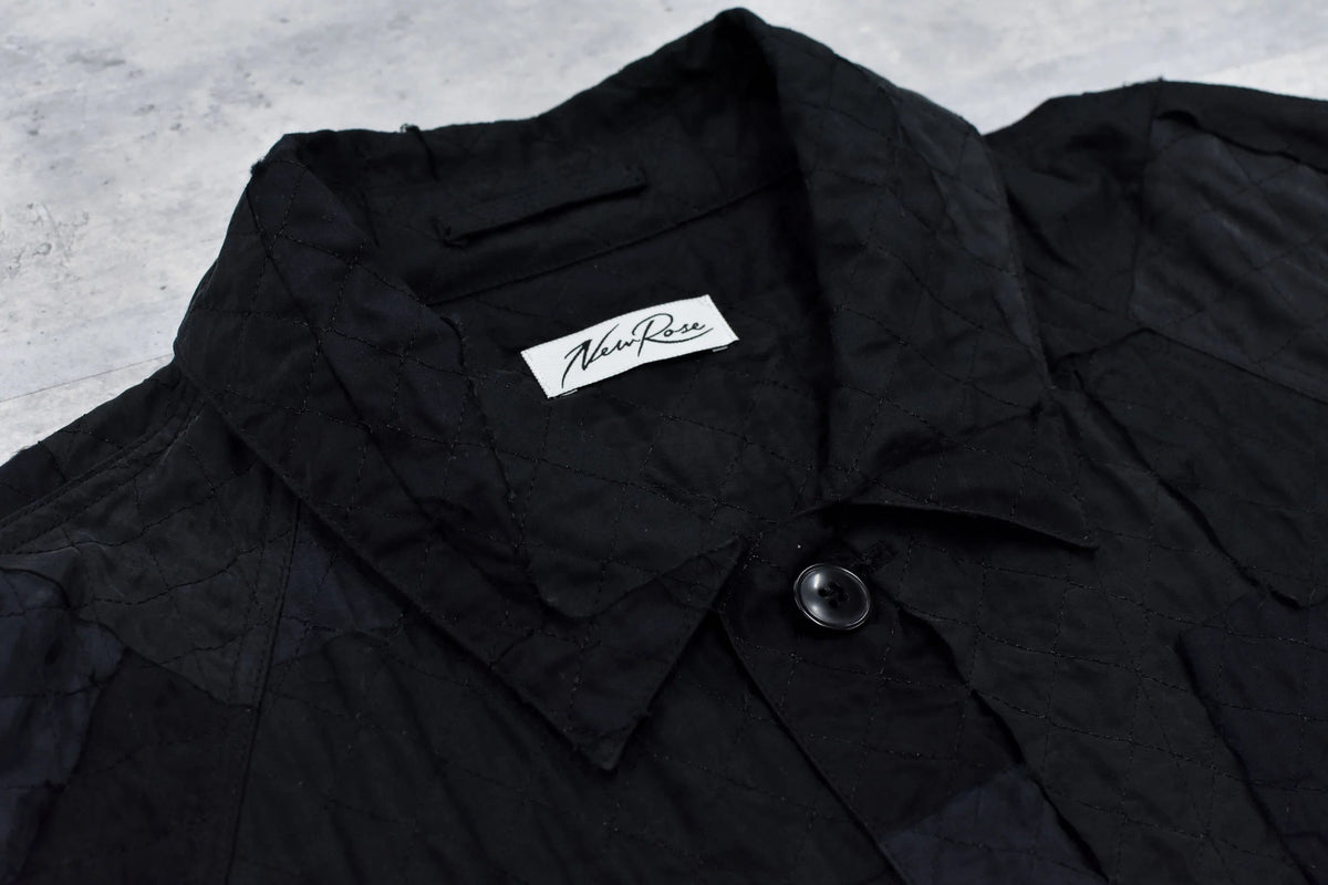 【New Rose】　Patchwork Quilt Raglan Sleeve Coat