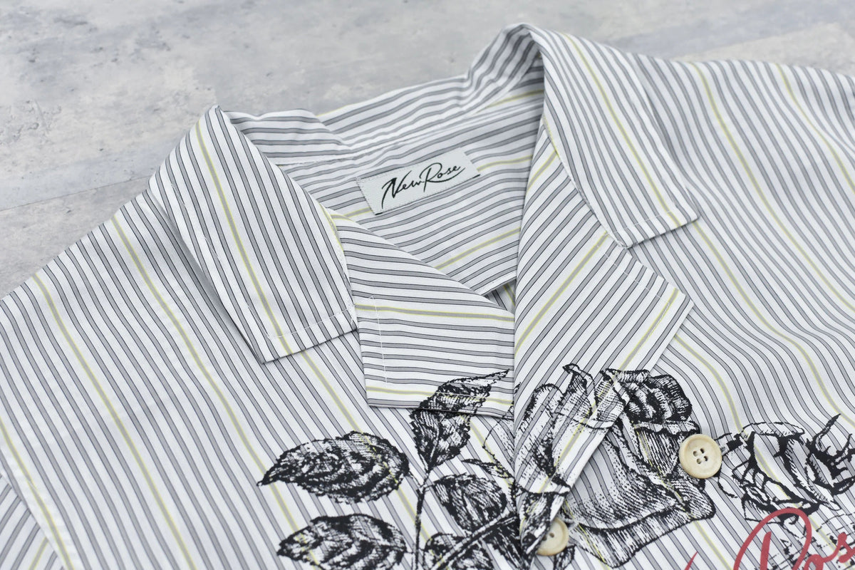 【New Rose】　Pajama Jacket / Embroidery,Print
