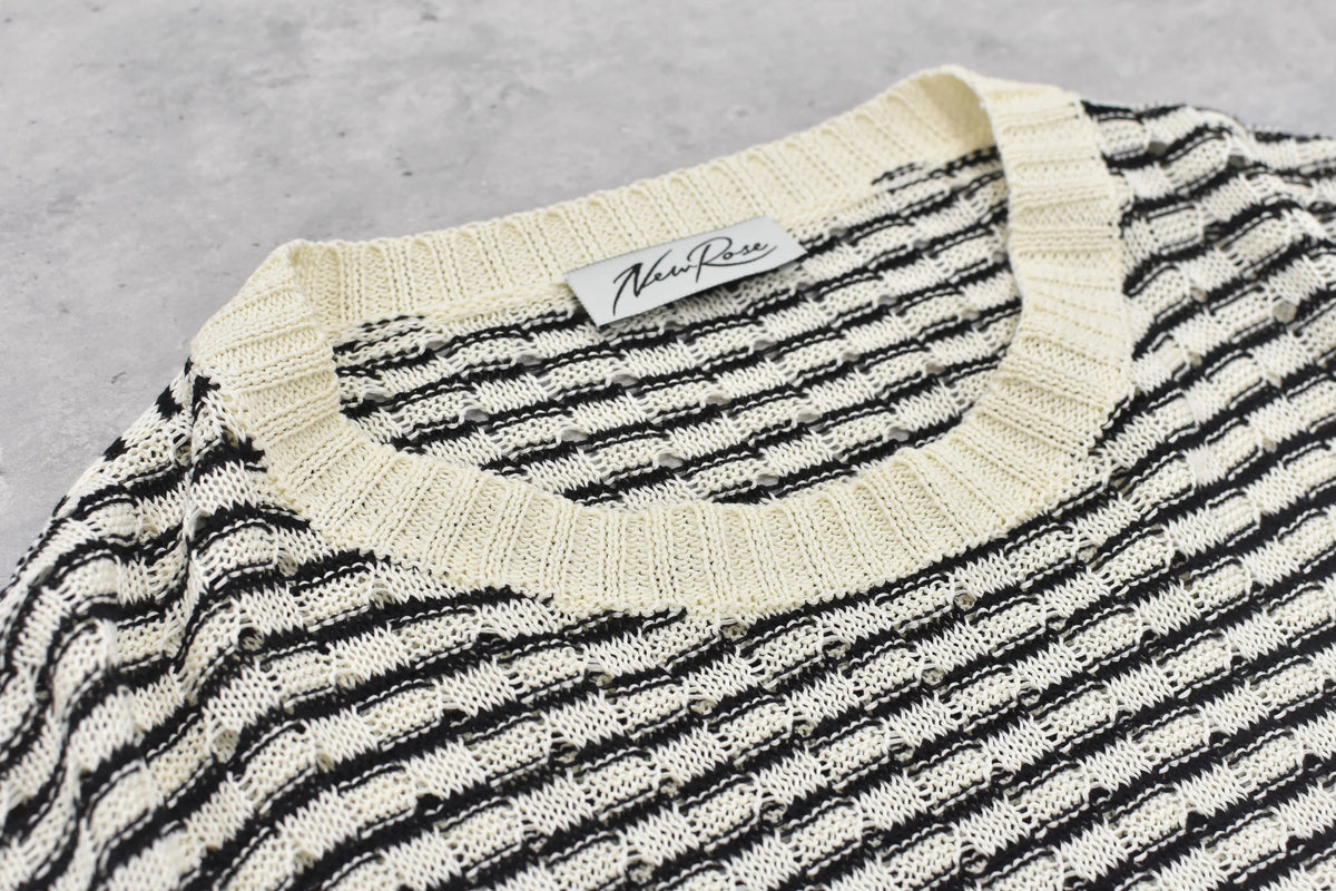 【New Rose】　Links Knitting Destroy Pullover