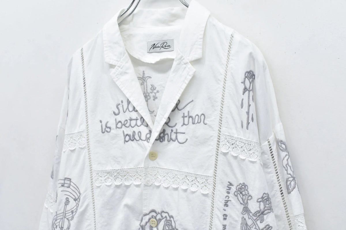 【New Rose】　【Restock】Ladder Race×Embroidery Jacket