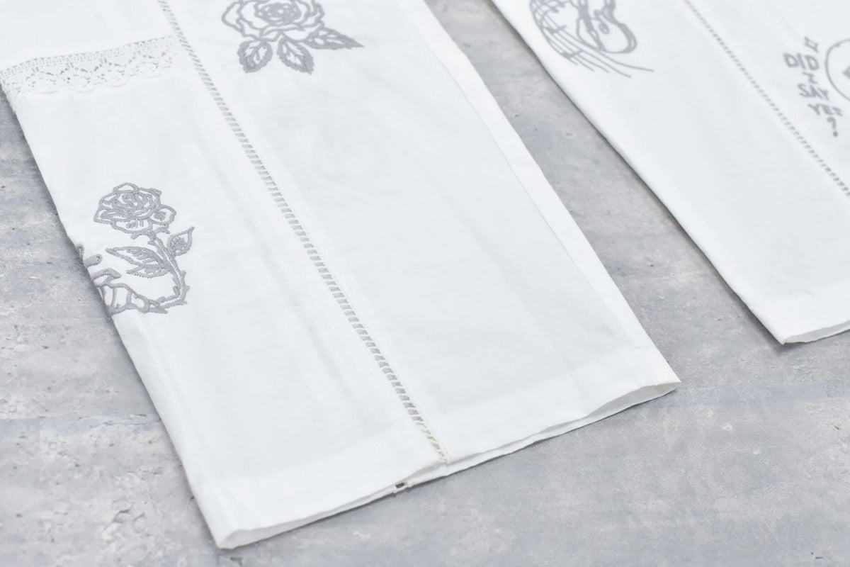 【New Rose】　Ladder Race×Embroidery Pants