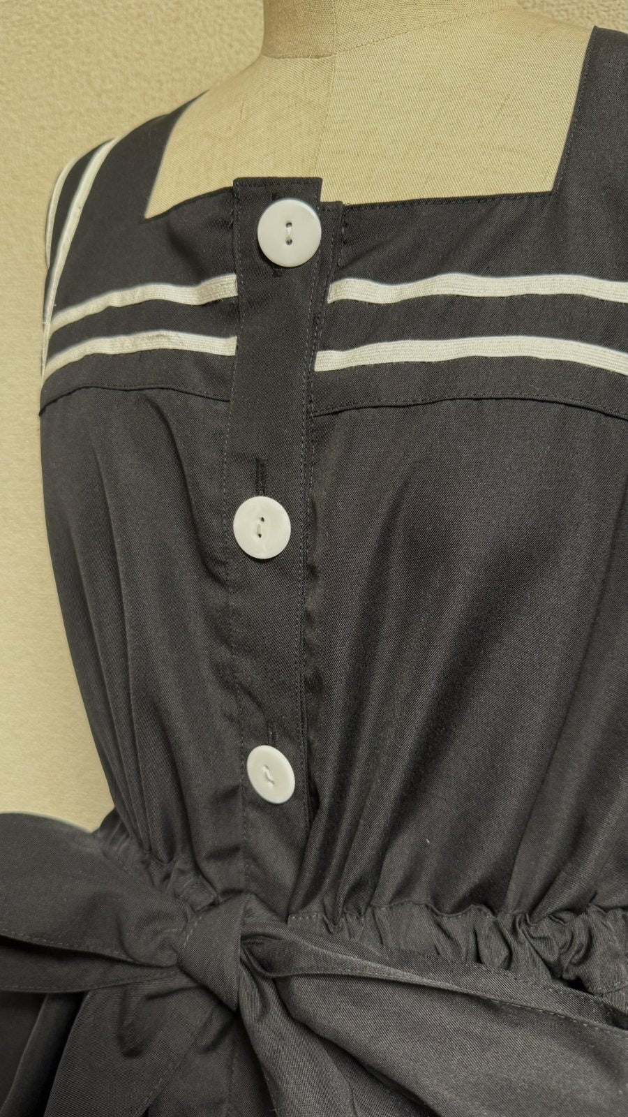 【Physical Drop】フィジカルドロップ　セーラーJSK 【黒×白ライン】