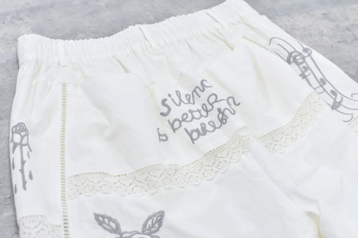 【New Rose】　Ladder Race×Embroidery Pants