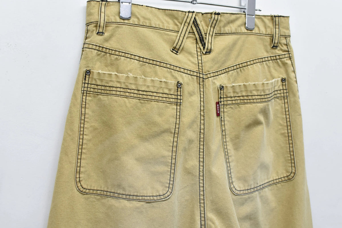【New Rose】　【New Color ! 】Fold The Waist Pants  ¥