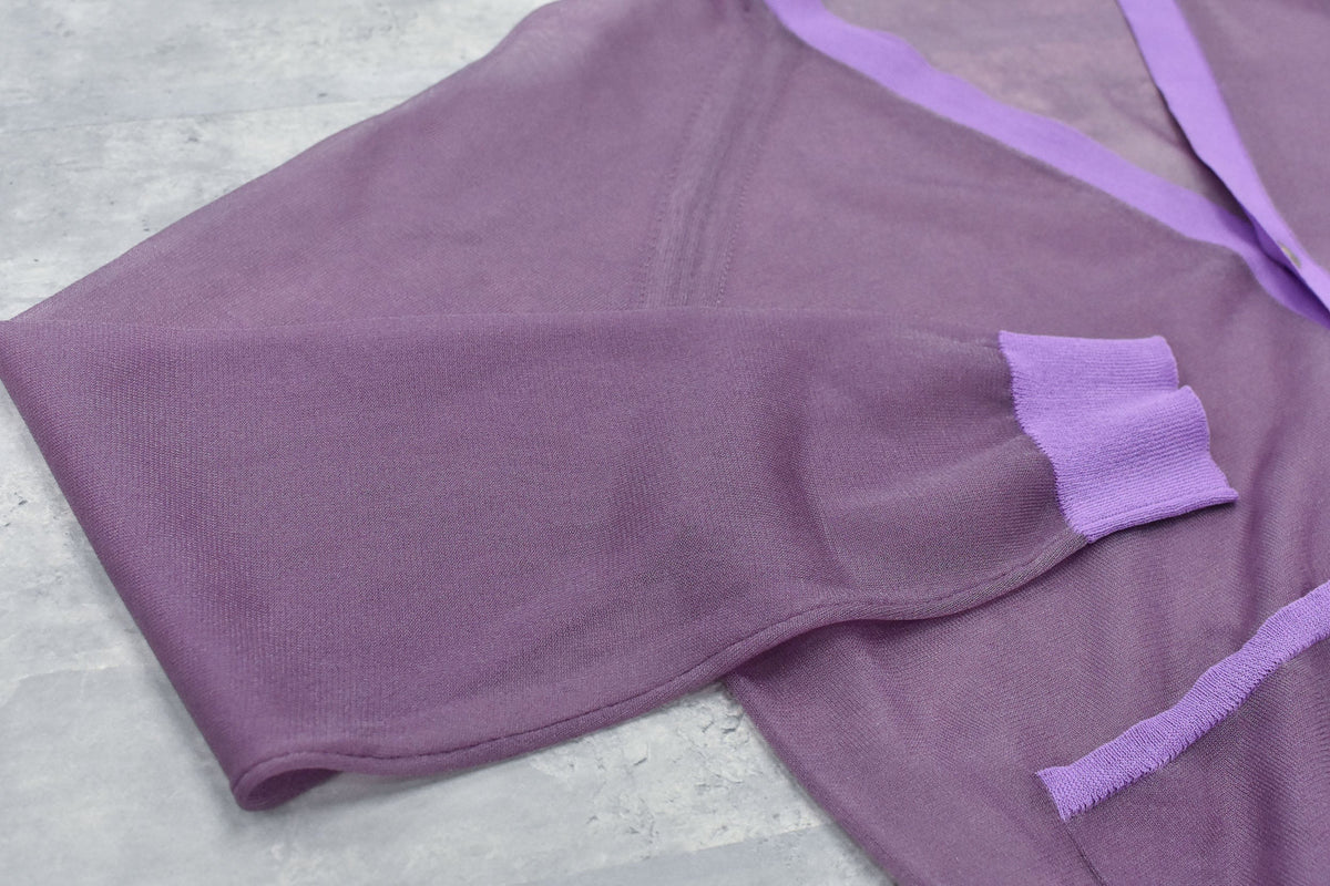 【New Rose】　Sheer Knit Cardigan / Airbrush