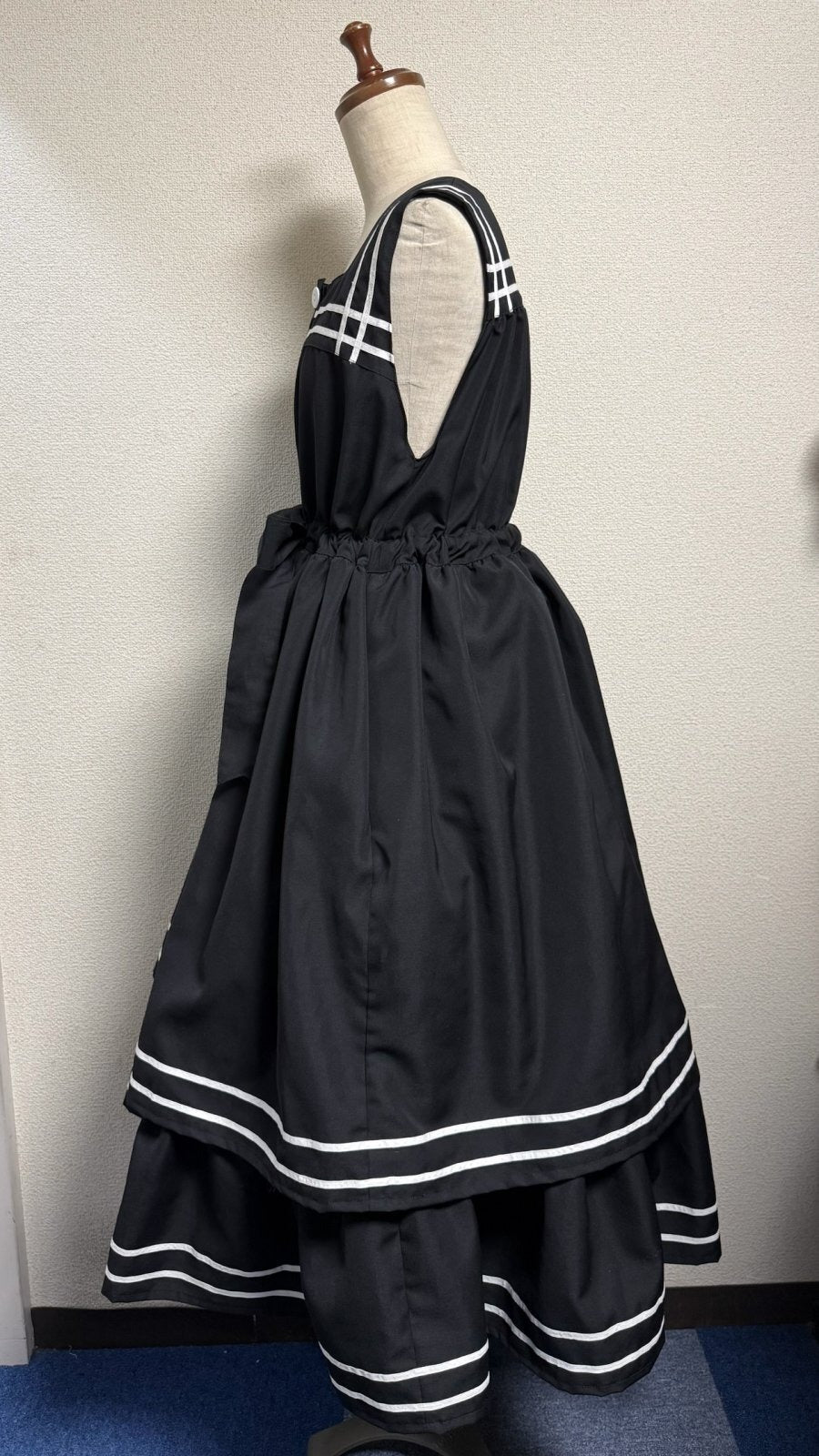 【Physical Drop】フィジカルドロップ　セーラーJSK 【黒×白ライン】
