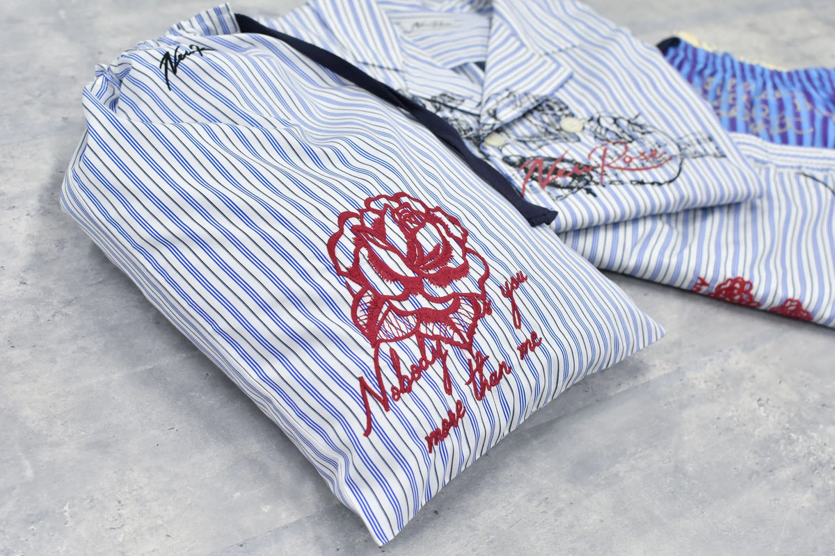 【New Rose】　Pajamas Bag / Embroidery